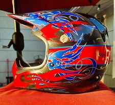 Vintage 2005 Arai VX-Pro 3 Altamura Concepts Full Face Helmet Flames/Size Large