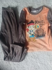 PYJAMA 2 PIECES DISNEY GARCON EN VELOURS JACK LE PIRATE  TAILLE 6 ANS