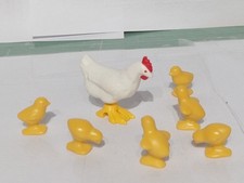 PLAYMOBIL LOT FIGURINES POULE POUSSINS FORÊT LAPINS DE PÂQUES LAPINS