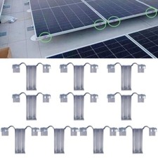 10 pièces clips en acier inoxydable pour panneaux solaires cadre redirection de