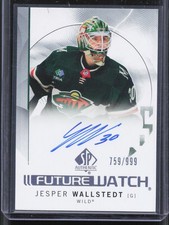 2024-25 Upper Deck SP Authentic Jesper Wallstedt #103 Future Watch Auto /999