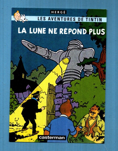 Tintin carte postale - tintin.,