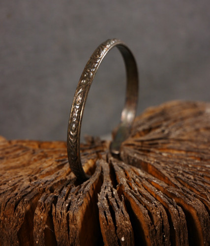 Bracelet jonc ouvert argent - jonc, en