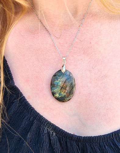 Pendentif labradorite de - pendentif,