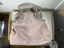 sac a main en daim rose de Bel