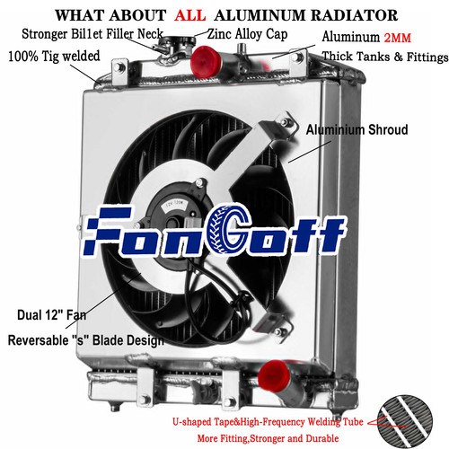 Rows radiateur shroud fan - radiateur,