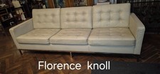 Florence Knoll Leather Sofa