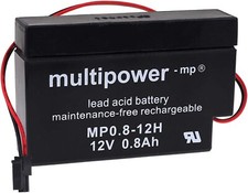 Powery batterie plomb (multipower) MP0.8-12H pour Volets Solaires Maison