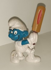 Smurf Figure: 20066 CRICKET PROMO Slaat Alles - VGC (Smurf Puffi)