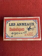 ANCIEN JEU DE PATIENCE JJF - LES ANNEAUX DIABOLIQUES - Jeu d'adresse Casse tête