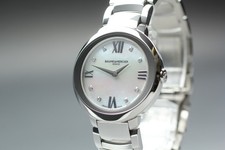 [MINT] Baume & Mercier Promesse MOA10158 Shell Dial 8P Diamond Qz Ladies Watch