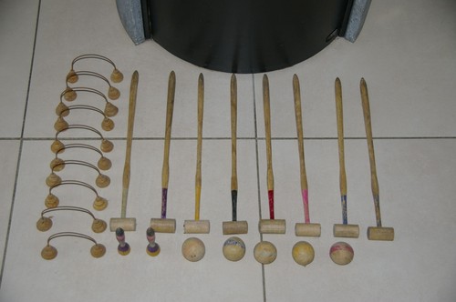 Ancien jeu bois criquet de - bois, "criquet