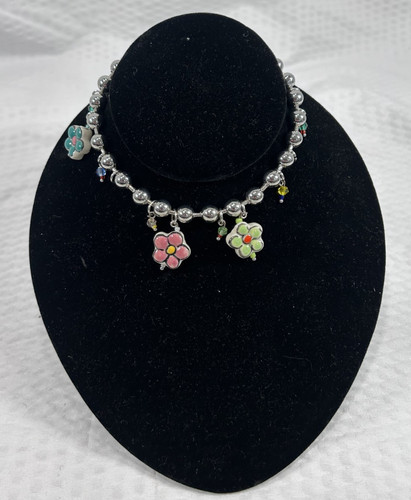 Multicolor flower ball chain - flower/ball,