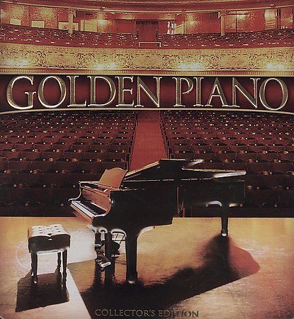 Golden piano - golden,