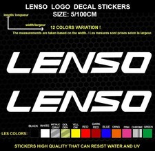 2 LENSO LOGO autocollant  Véritable decal autocollant IMPERMÉABLE