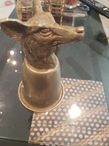 Verre chasse bronze design - de,