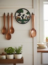 Sous-plat en fonte de vache