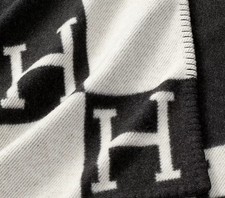 Plaid Hermès Avalon III noir