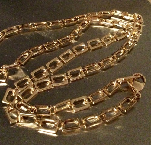 Collier chaîne plaqué - plaqué, or