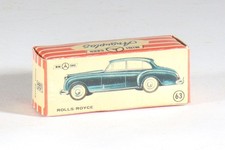 Rare vintage ANGUPLAS Plastilandia 1:86 #63 Rolls Royce Silver Cloud II boite