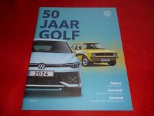 VW Golf I II III IV V VI VII VIII 50 Years Golf GTI Rallye G60 TCR Brochure 2024