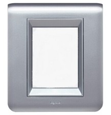 Legrand Mosaic 4" x 4" Switch Plate Cover, Glossy Silver