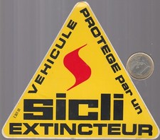 L21.5. Autocollant. Automobile. Extincteur. SICLI