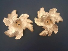 2 bobèches ou rosace bronze