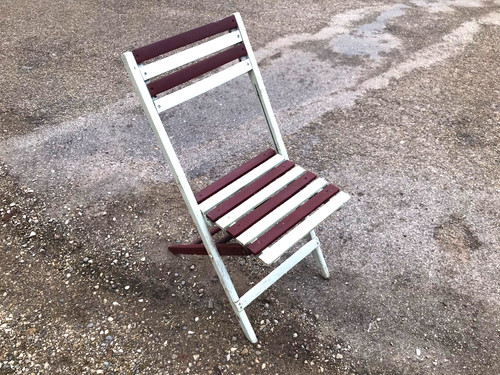 Ancienne chaise pliante - , en