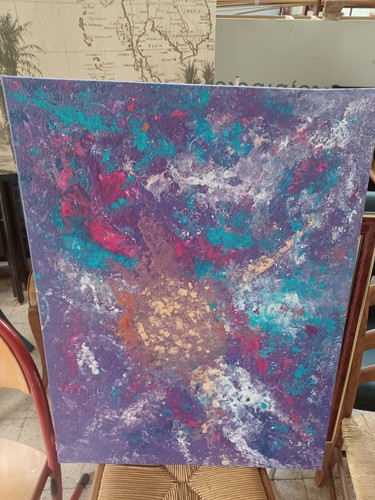 Peinture abstraite acrylique - peinture,