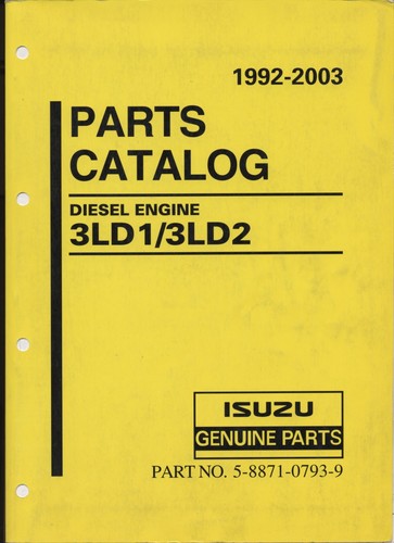Moteur isuzu 3ld1 catalogue - moteur,