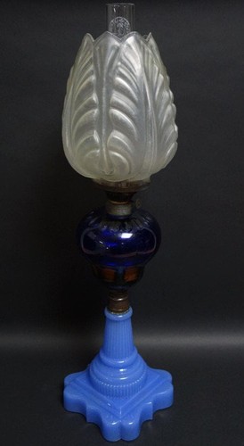 Grande lampe huile - à, verre