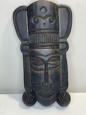 Masque Africain en Bois Décor Mural 25 cm