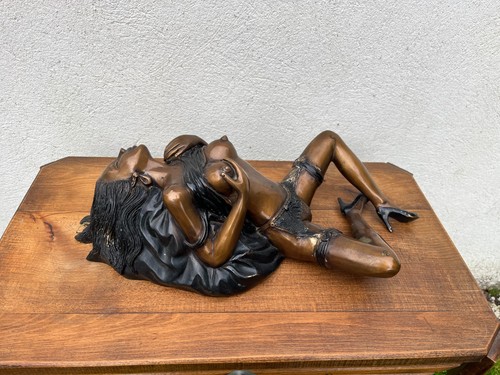 Sculpture érotique bronze - érotique,