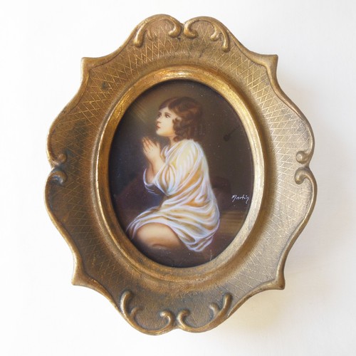 Ancienne peinture miniature - peinture,