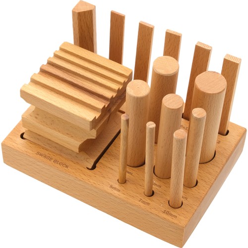 Wooden swage block - wooden, with