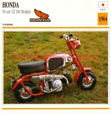 HONDA Monkey 50 CZ 100 CZ100 1964 : Fiche Moto #001116