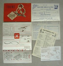 lot documents ( tarifs 1963 )  &  catalogue Jouef  1958 - voir photos