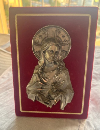 Vintage cadre christ étain - vintage,