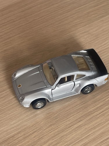Welly porsche 959 silver car - silver,
