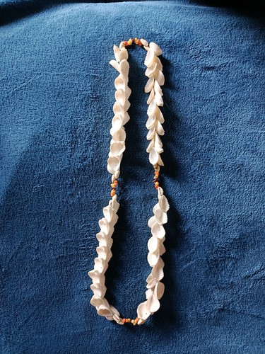 Collier vintage coquillages - collier,