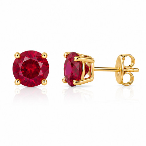 Earrings 5mm synthetic - earrings,