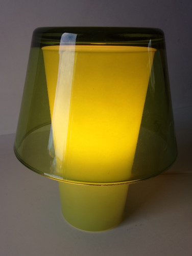 Lampe verre ikea gavik - lampe, en