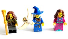 LEGO Build A Minifigure (BAM) 2024 Medieval Thugs : 3x Citizens Moyen-Age, neuf