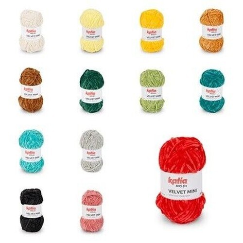 Katia laine velvet mini 50g - laine,