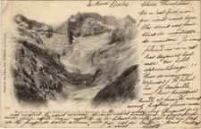 Old postcard Massif de Pelvoux - La Meije et le Glacier des Etancons (1199555)