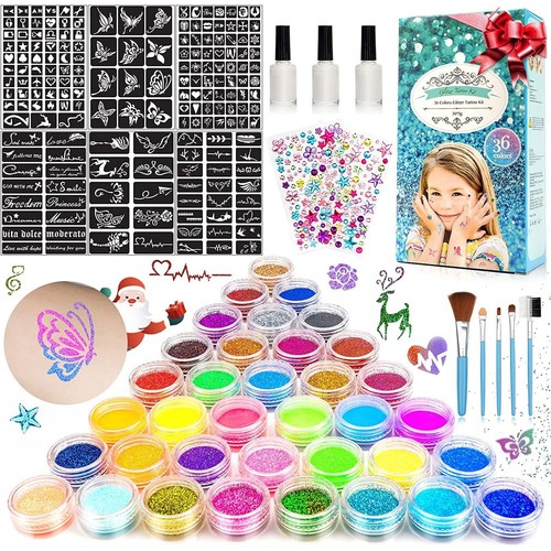 Kit tatouage paillettes enfant - paillettes,
