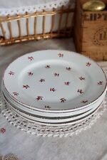 6 assiettes plates anciennes
