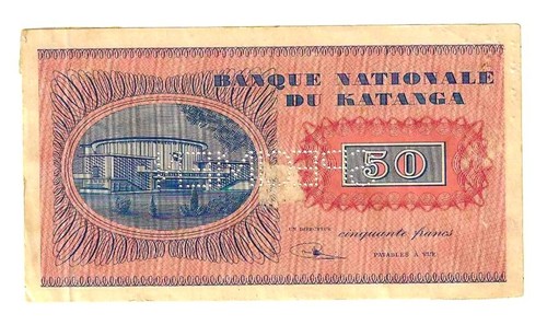 Billet katanga congo - billet, du