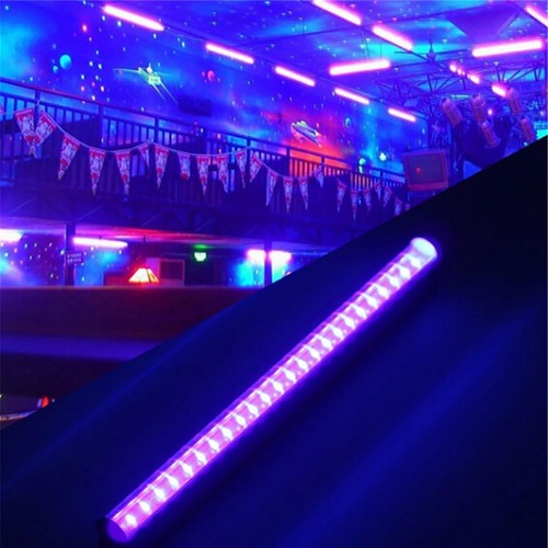 Barre lumière noire tube led - noire,tube,